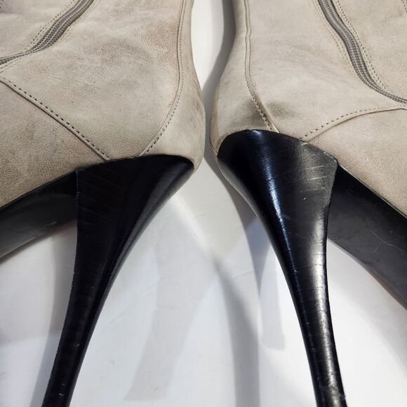 Guess Grey Hifh Heel Lace Up Boota Size 8.5 - Picture 8 of 12